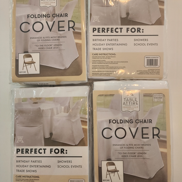 Folding Chair Cover - White - Picture 1 of 3